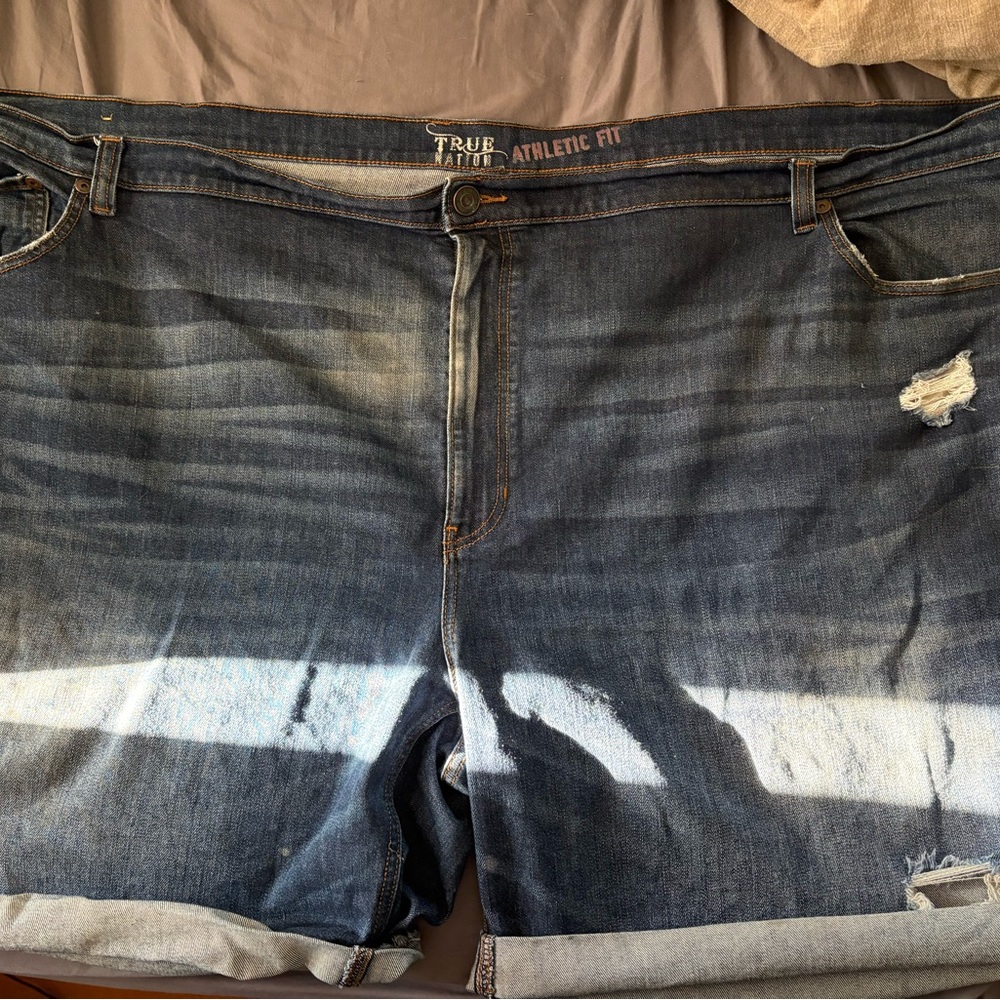 True Religion Athletic Fit Denim Shorts